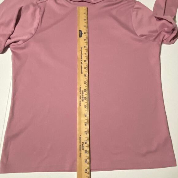 LL Bean Womens Medium Purple 100 Supima Cotton Turtleneck Base Layer Long Sleeve - Picture 5 of 8